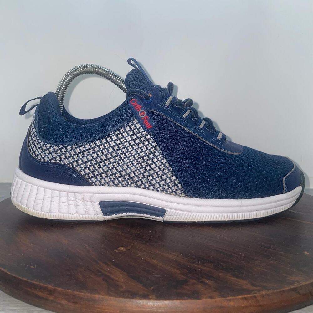Orthofeet Biofit Edgewater 616 Men's Size 7 EE Blue Comfort Shoes Sneakers